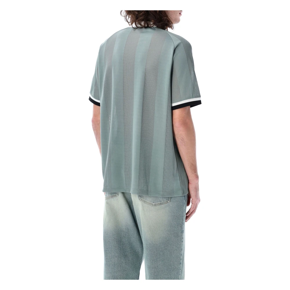 Pop Trading Company Sporty Pop Shirt Stormy Sea Ss25 Green Heren
