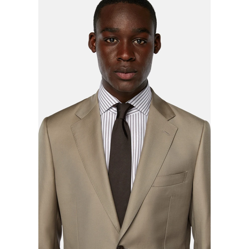 Boggi Milano Pak Zuivere Wol Beige Heren