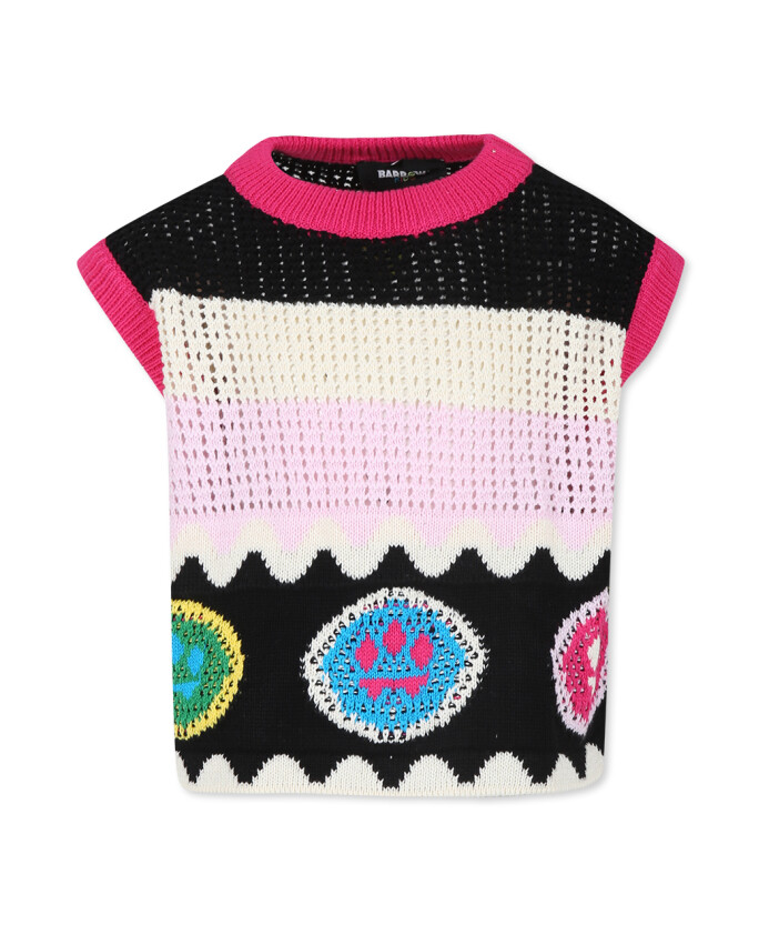 haut-en-coton-noir-avec-broderie-souriante