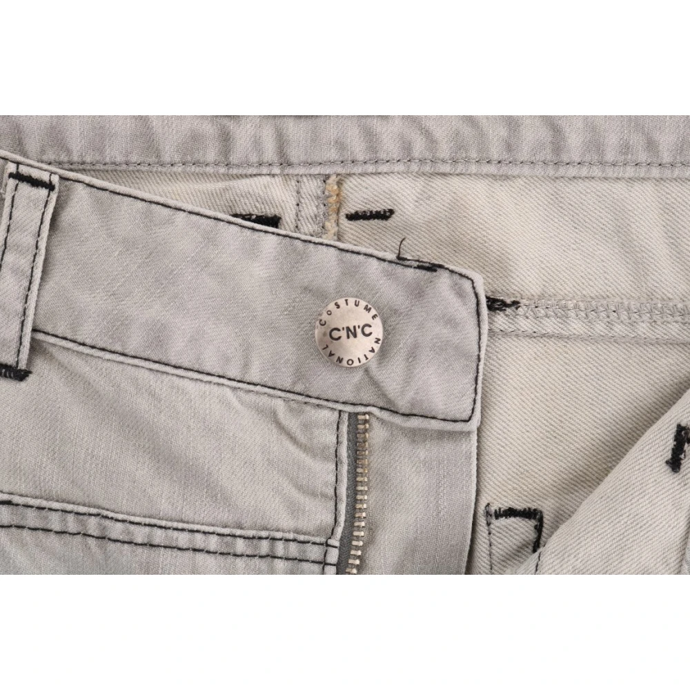 Costume National Grijze Super Slim Jeans Gray Heren