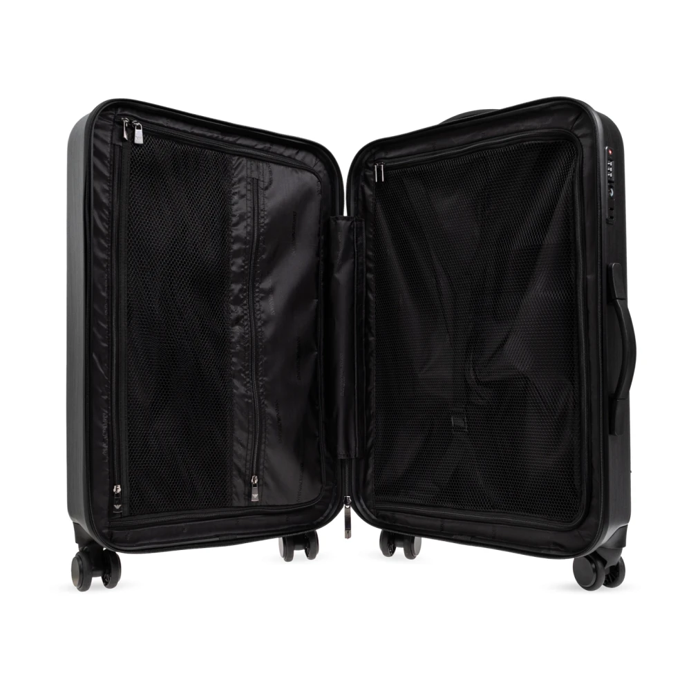 Emporio Armani Koffer met wielen Black Heren