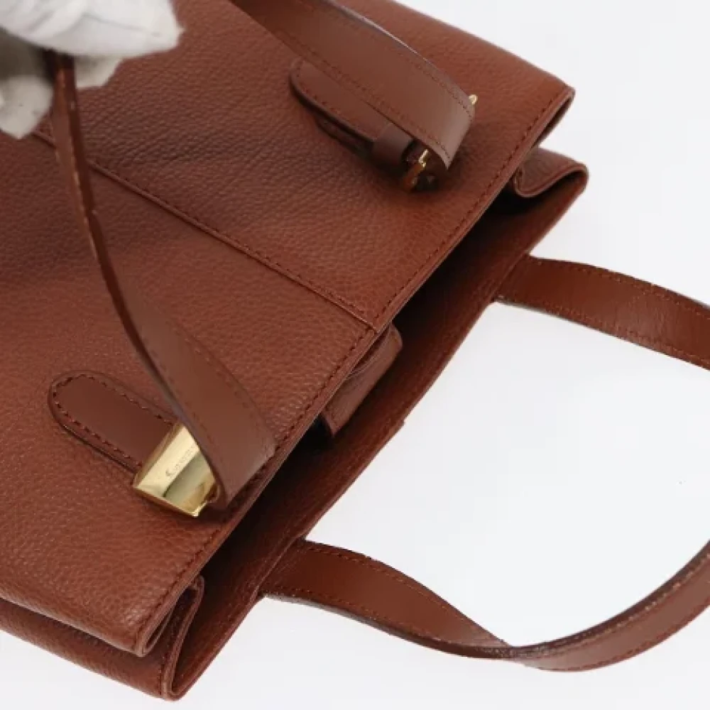 Burberry Vintage Pre-owned Leather handbags Brown Dames