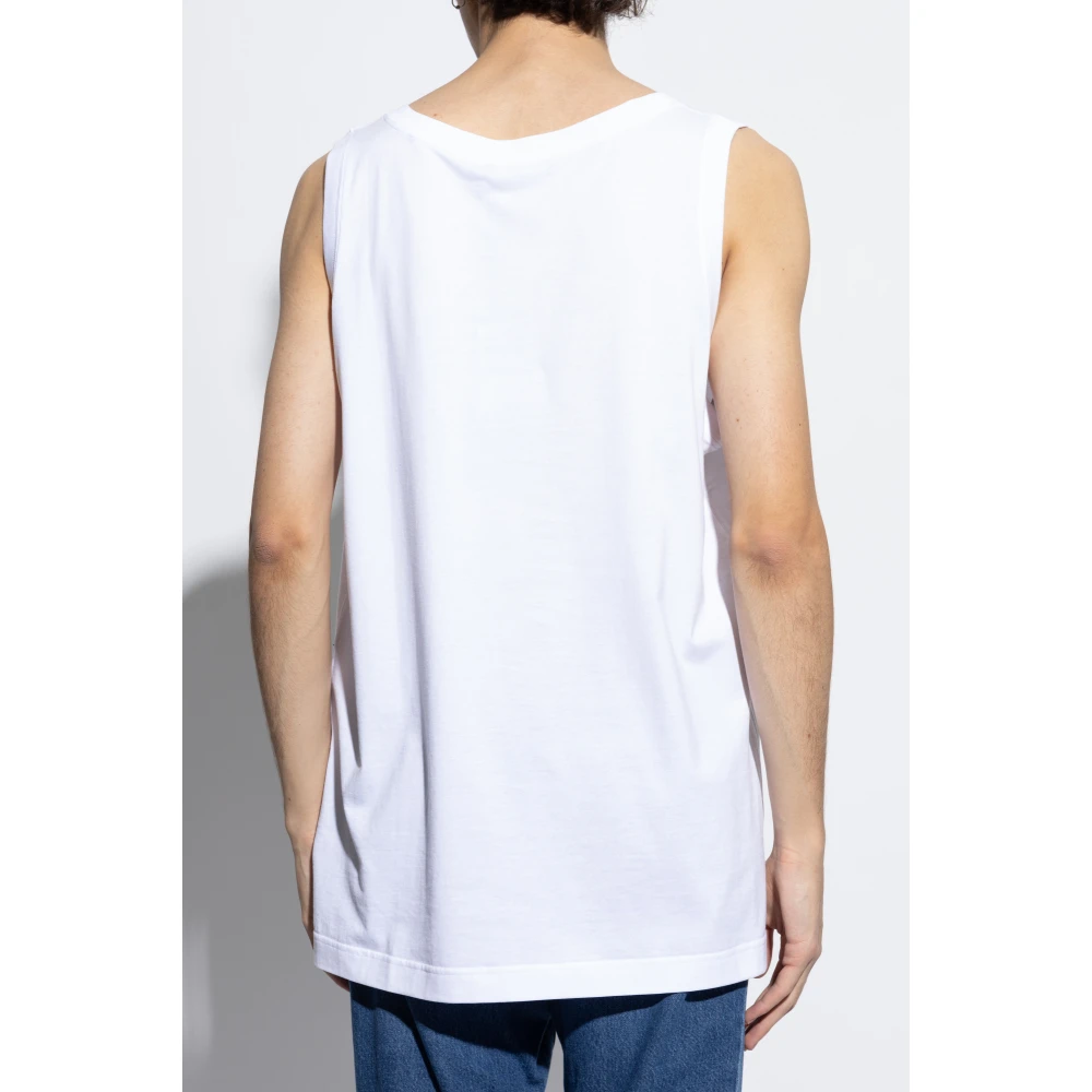 Dolce & Gabbana Mouwloos T-shirt White Heren