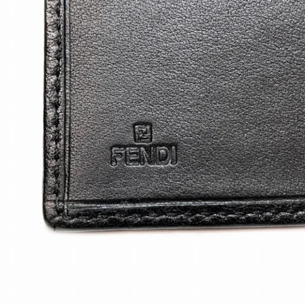 Fendi Vintage Pre-owned Leather wallets Black Dames