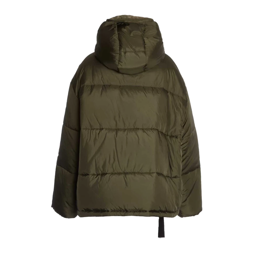 N21 Oversize Militair Groene Gewatteerde Jas Green Dames
