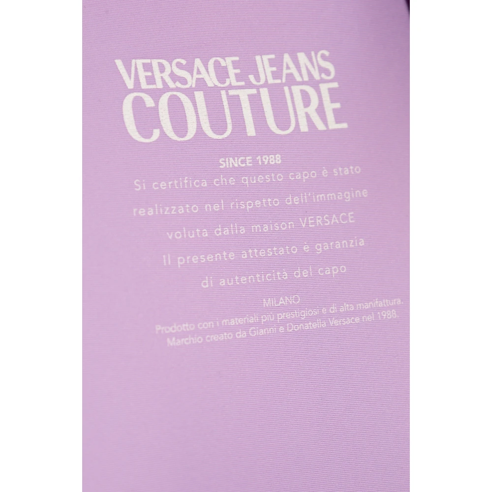Versace Jeans Couture Mouwloze bodysuit Purple Dames