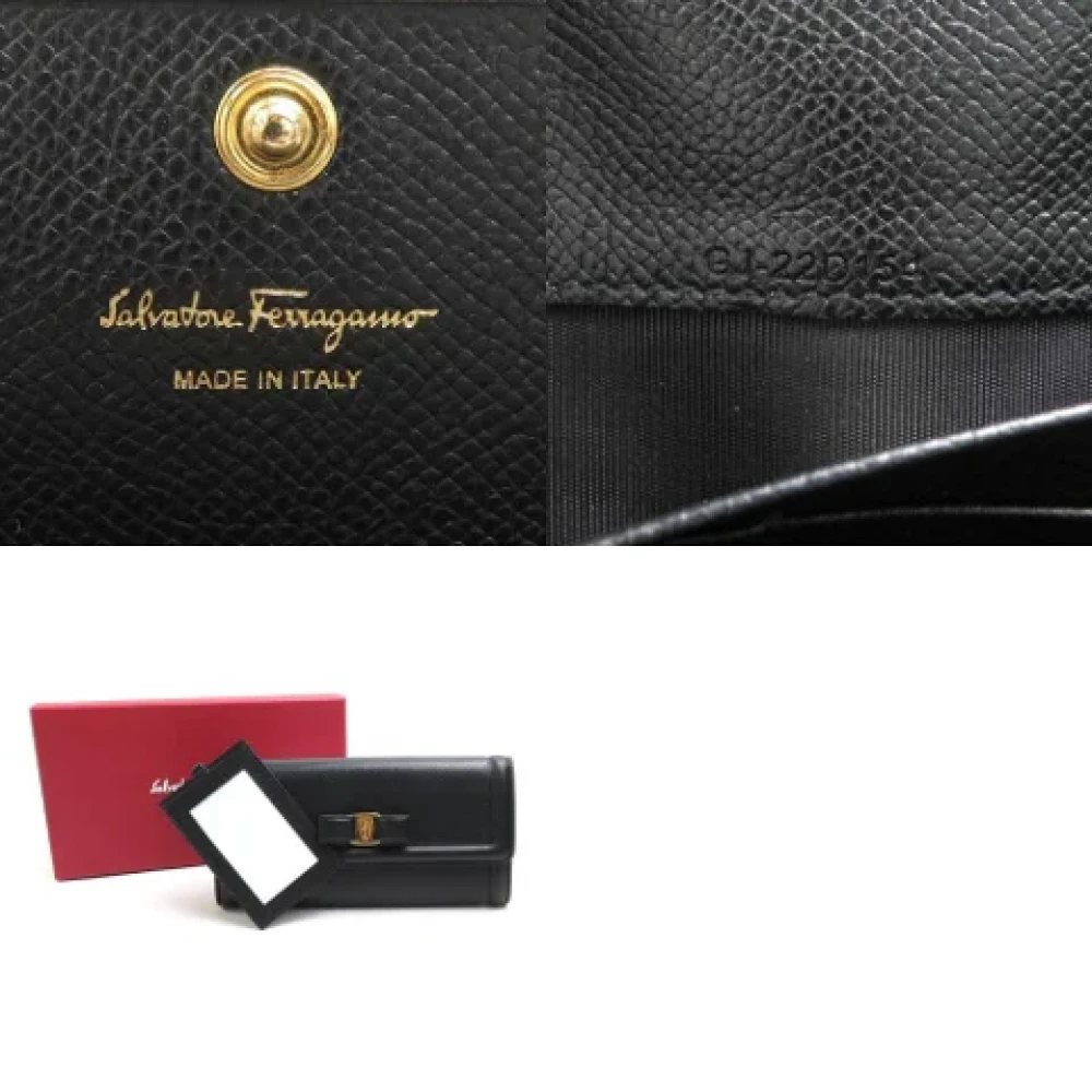 Salvatore Ferragamo Pre-owned Leather wallets Black Dames