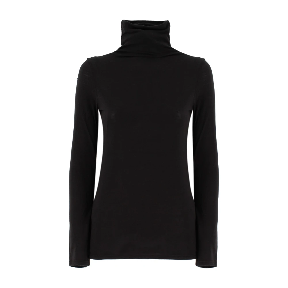 Antonelli Firenze Klassieke Hoge Kraag Sweater Black Dames