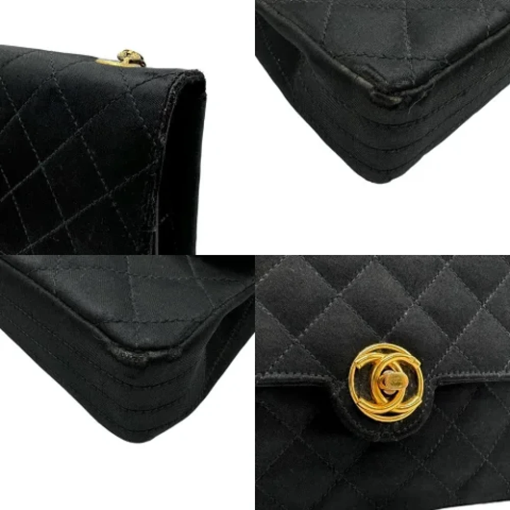 Chanel Vintage Pre-owned Satin chanel-bags Black Dames