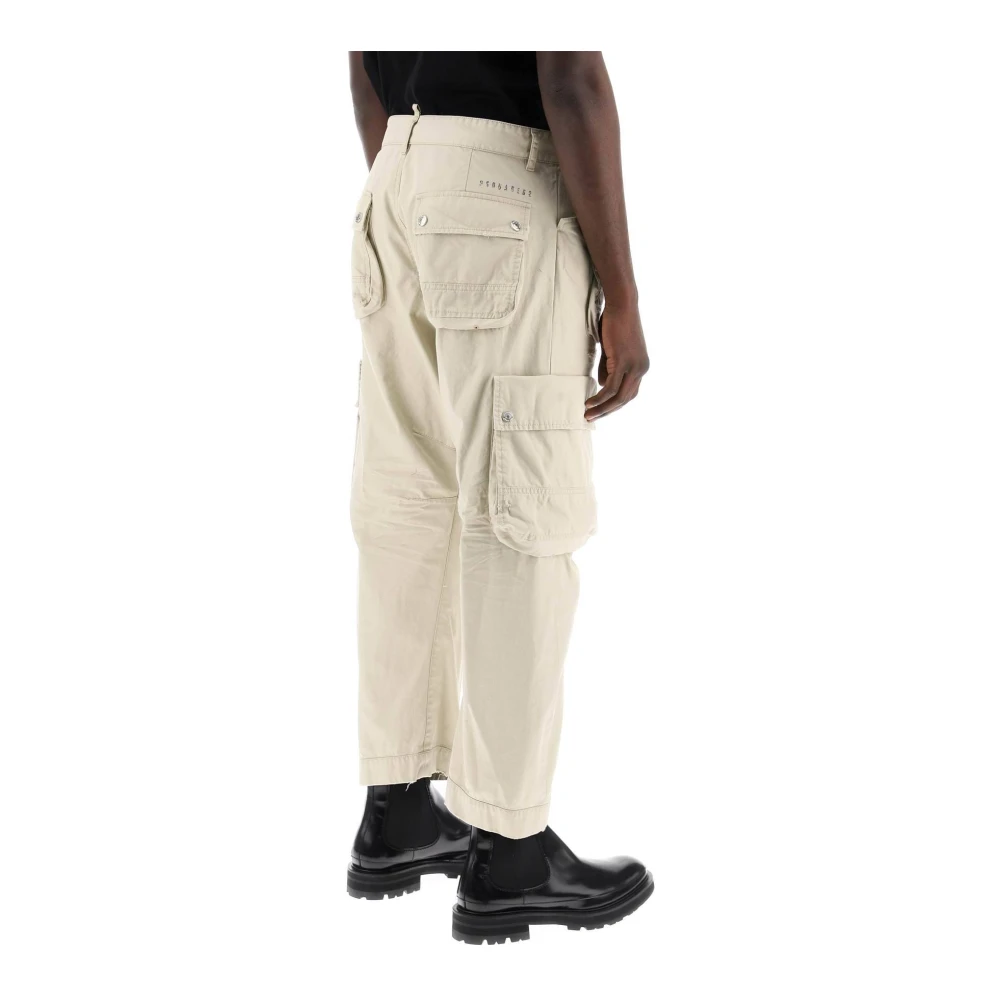 Dsquared2 Straight Trousers Beige Heren