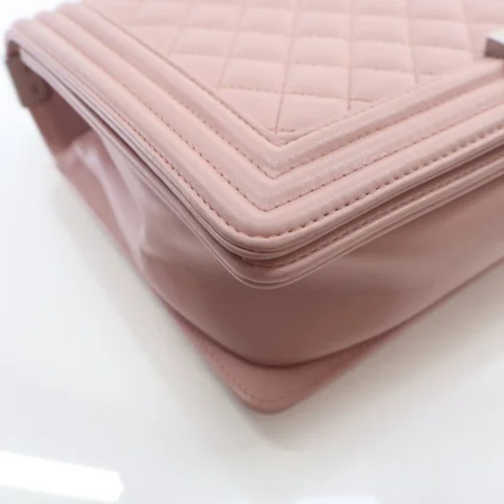 Chanel Vintage Pre-owned Leather chanel-bags Pink Dames