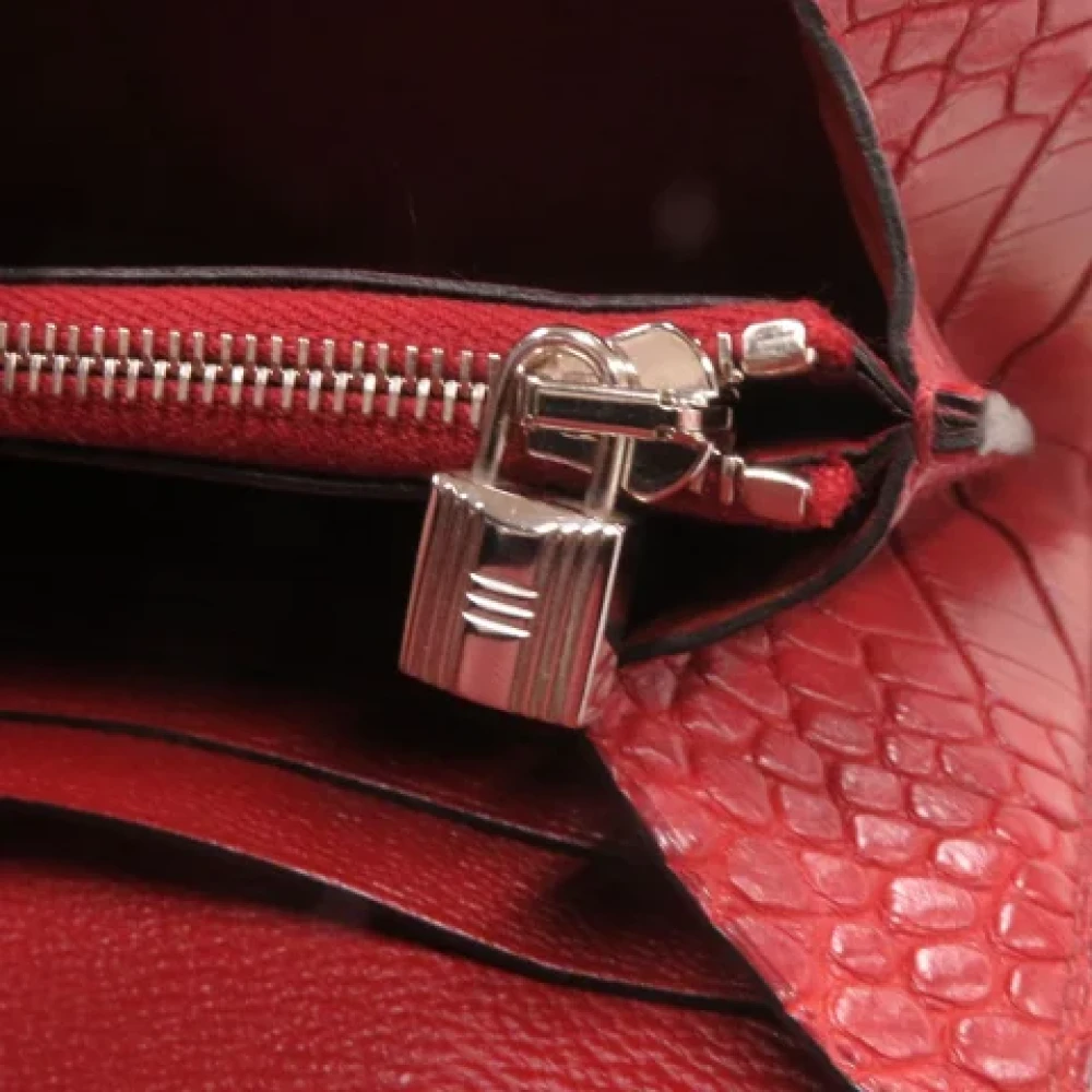 Hermès Vintage Pre-owned Leather wallets Red Dames