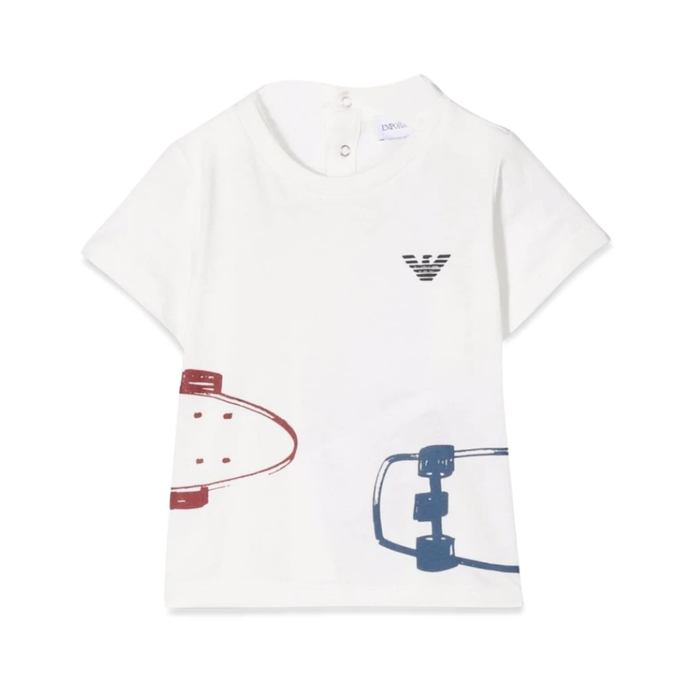 Emporio Armani Barn Bomull T-shirt White, Pojke