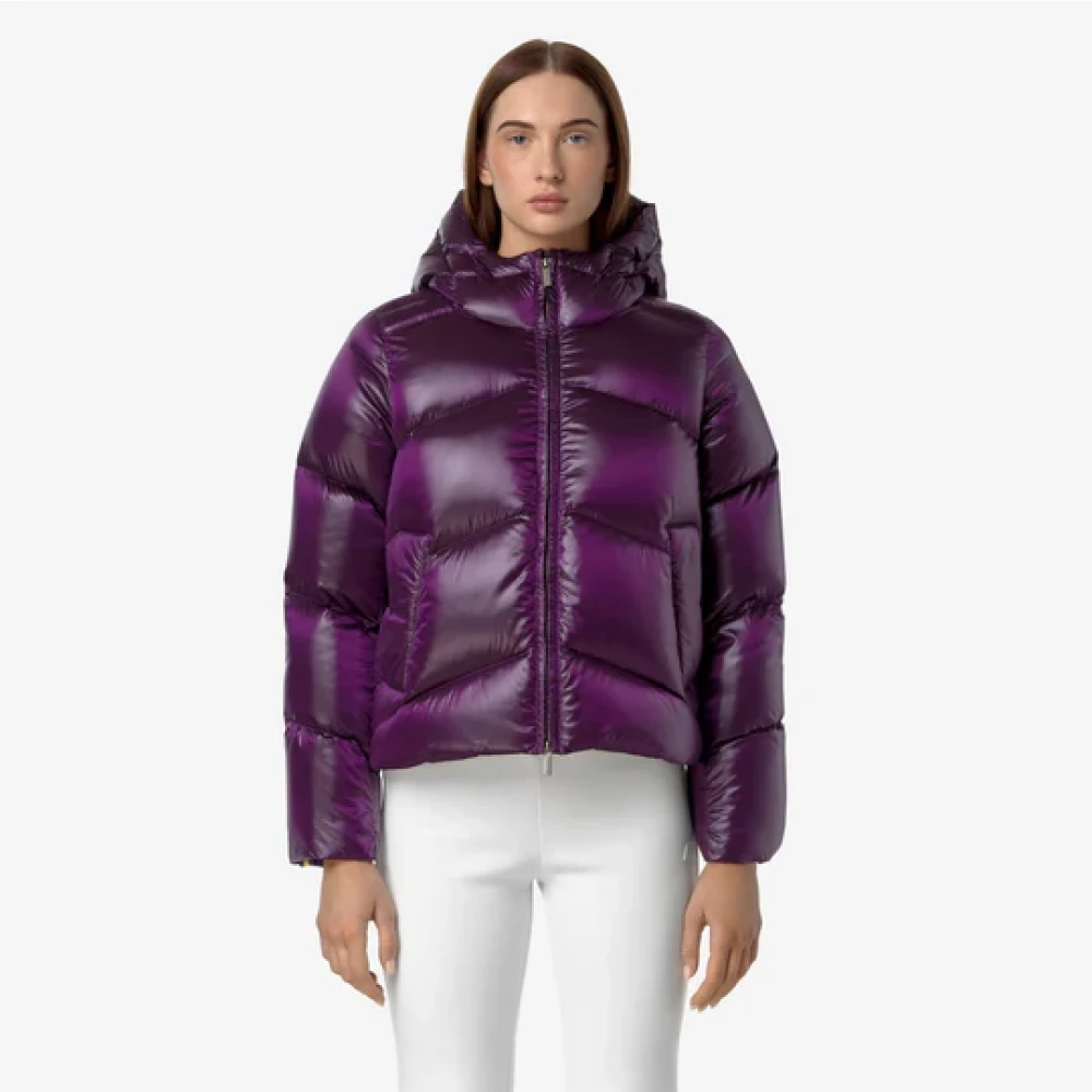 K-way Stijlvolle Jassen voor Alle Gelegenheden Purple Dames