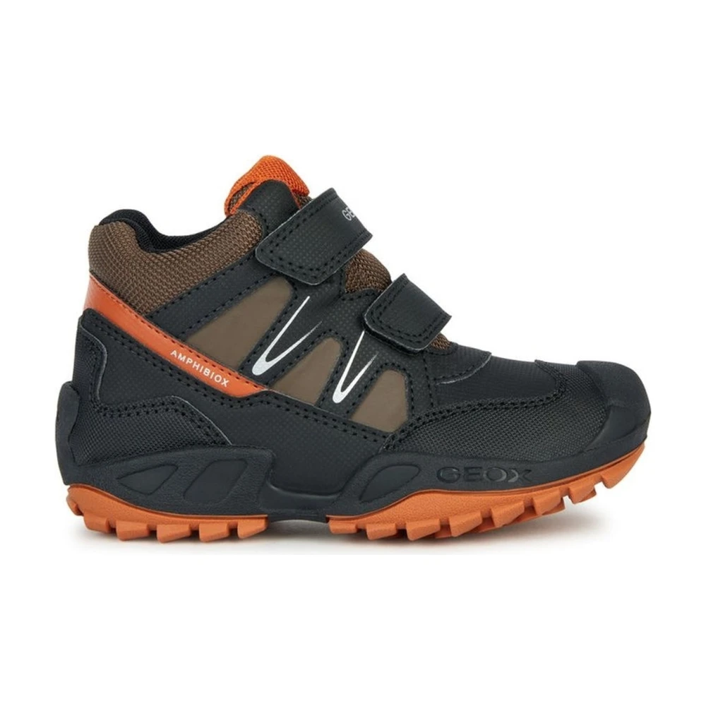 Geox Boys Black Boots,, Savage Booties For Size 33 Eu