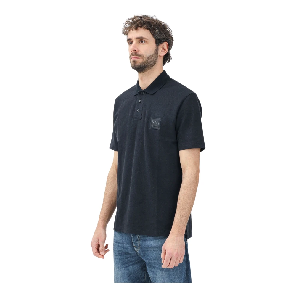 Armani Exchange Blauw poloshirt met korte mouwen Blue Heren
