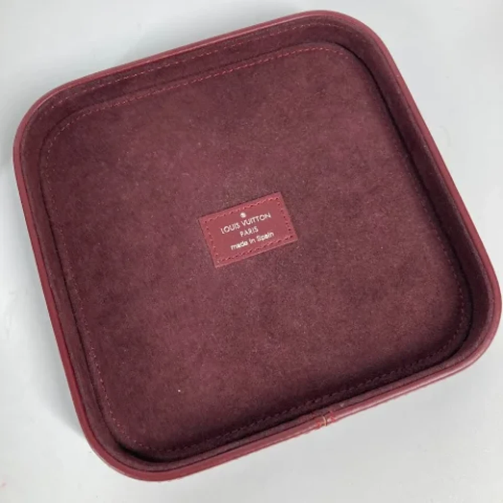 Louis Vuitton Vintage Pre-owned Cotton home-office Brown Dames