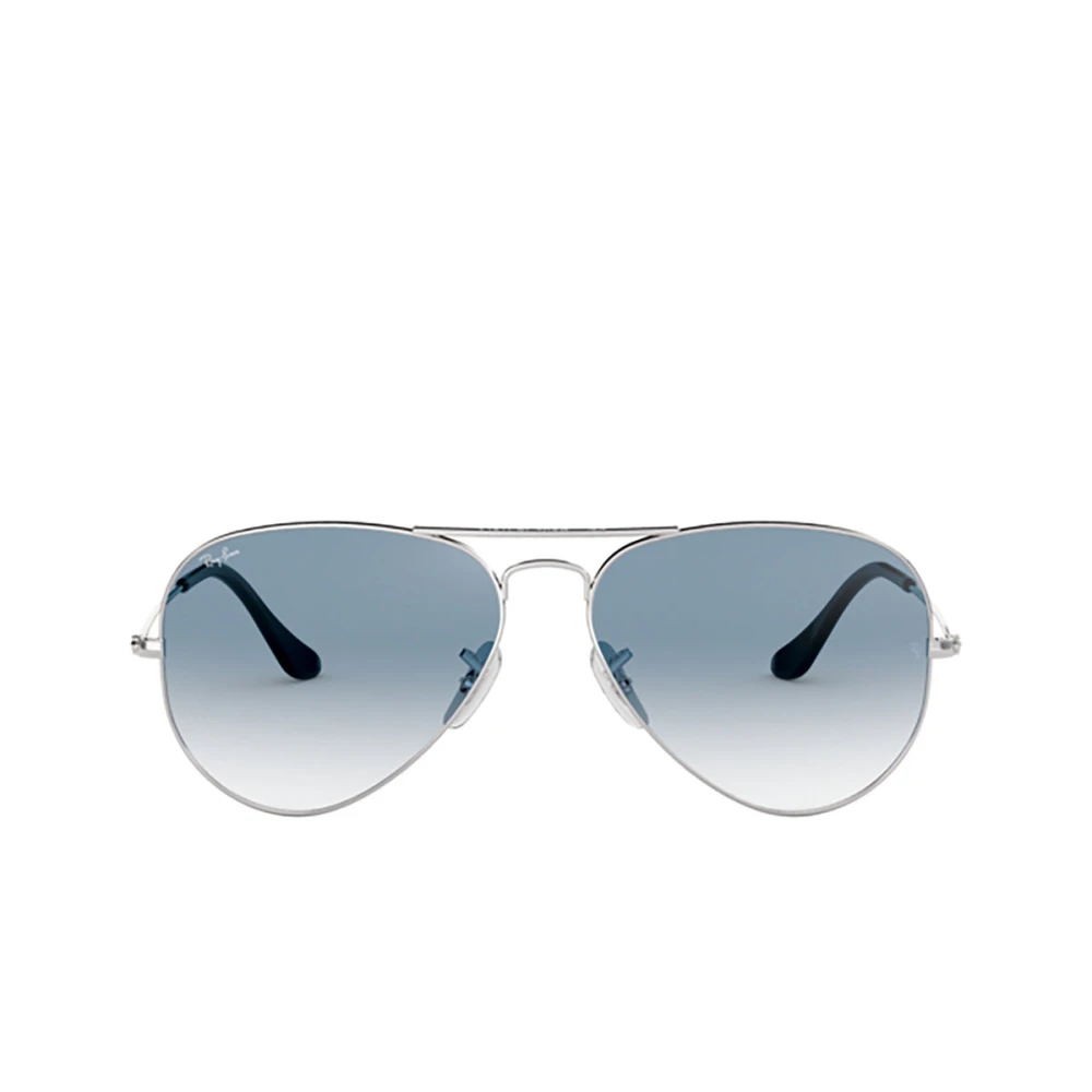 Ray-Ban Sunglasses Aviator Gradient - Silver Frame Blue Lenses 55-14, RB3025 - Image 6
