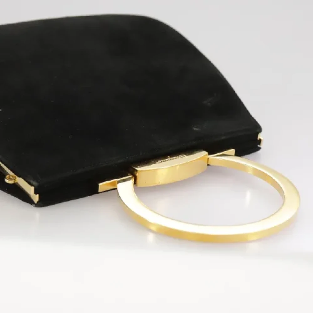 Salvatore Ferragamo Pre-owned Suede handbags Black Dames