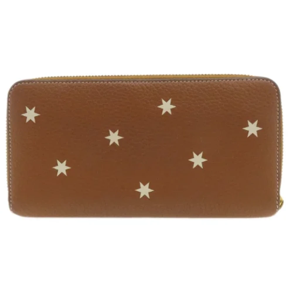 Loewe Pre-owned Leather wallets Brown Dames