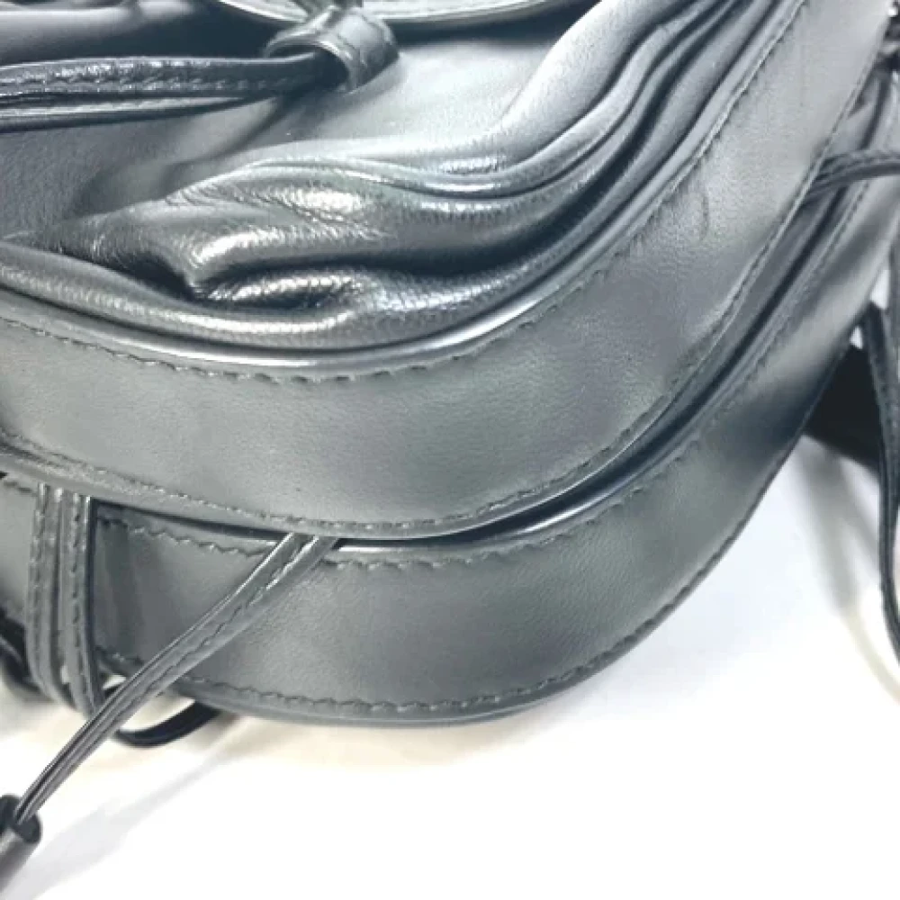 Bottega Veneta Vintage Pre-owned Leather pouches Black Dames