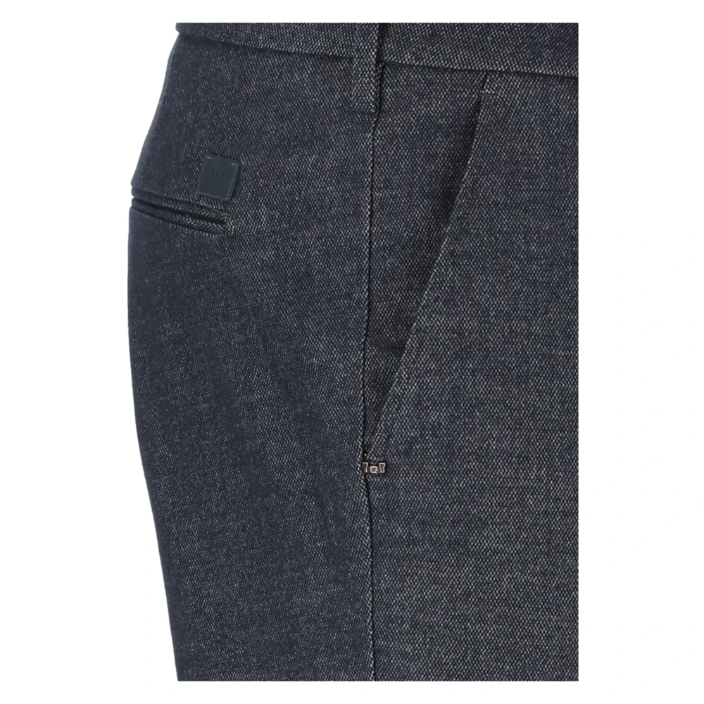 Entre amis Blauwe Katoenmix Broek voor Mannen Blue Heren