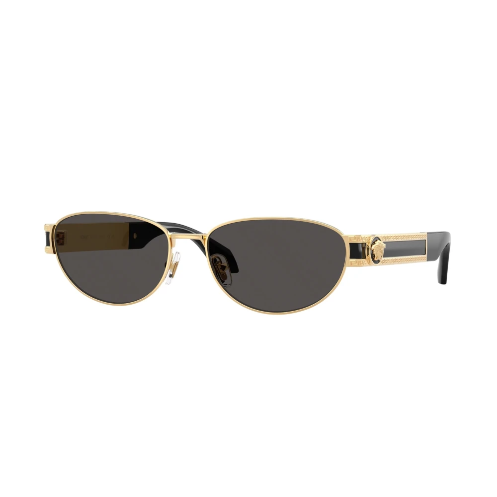 Versace Gold/Grey Ve2304 152387 Woman Sunglasses Metal Cat Eye Normal - Image 2