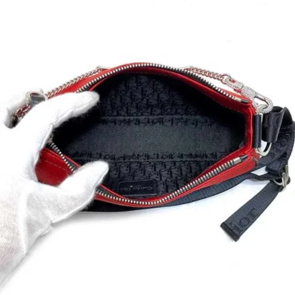 Dior Vintage Pre-owned Fabric dior-bags Red Dames