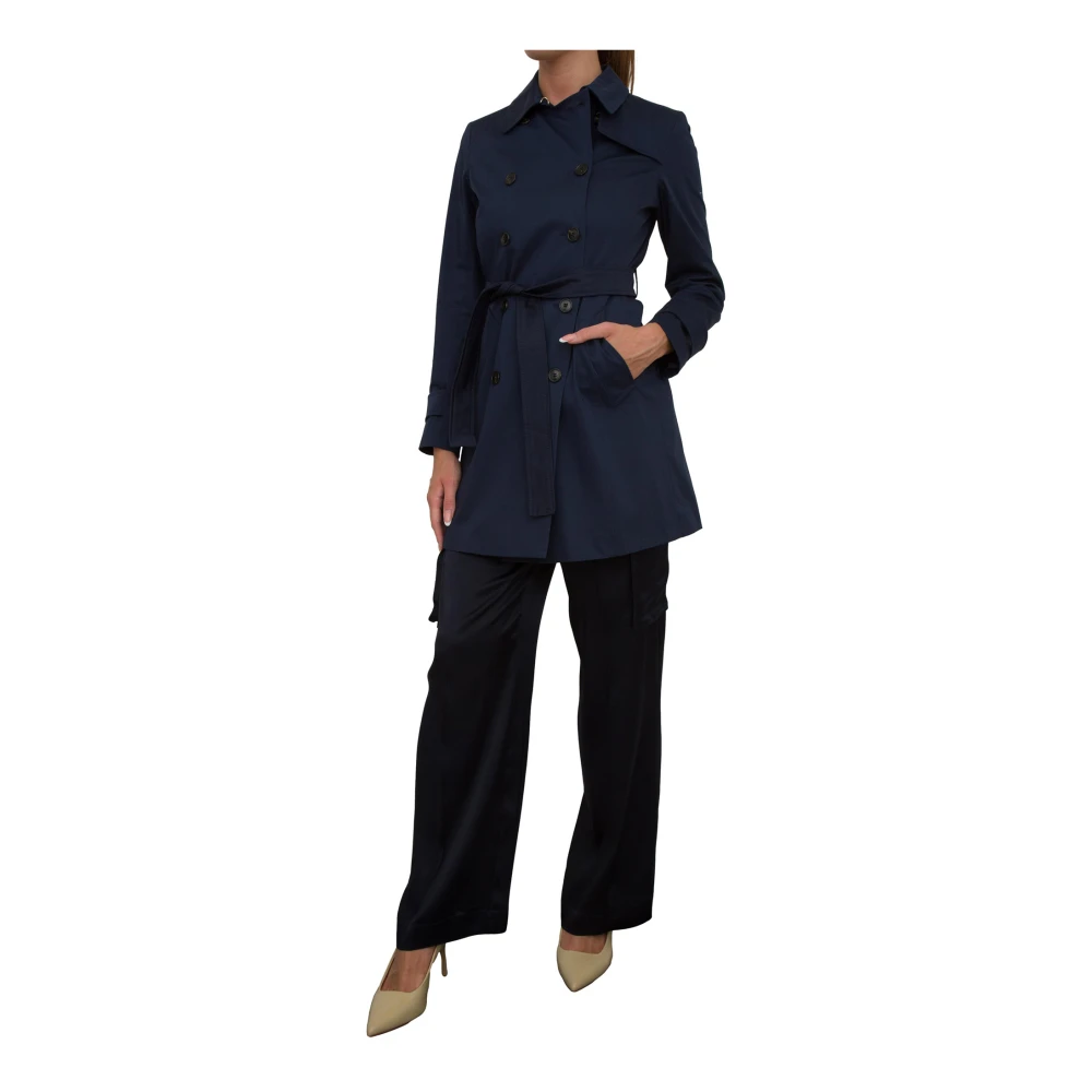 Marella Stijlvolle Trenchcoat voor Vrouwen Blue Dames