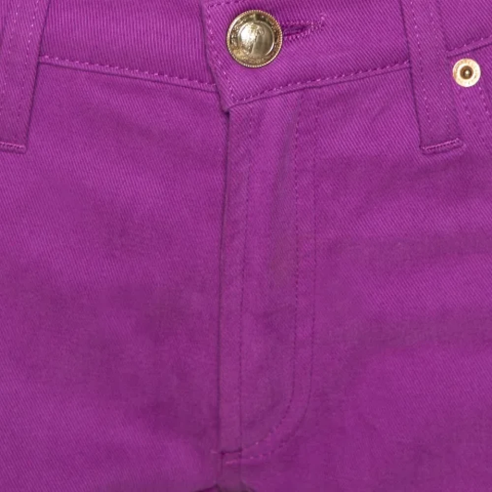 Versace Pre-owned Denim jeans Purple Dames