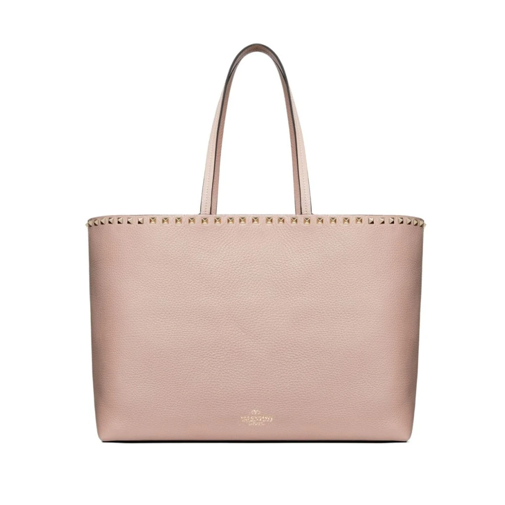 Valentino Garavani Roze Rockstud Leren Tote Tas Pink Dames