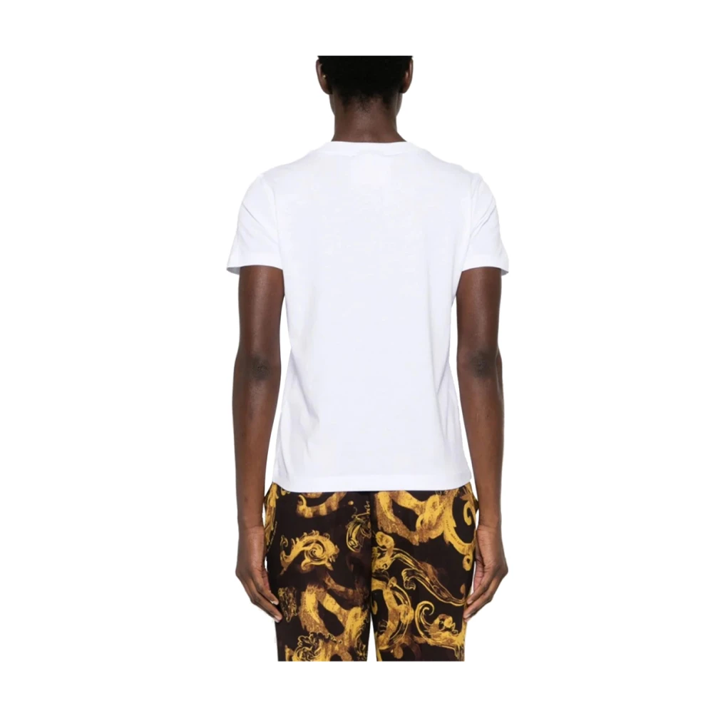 Versace Jeans Couture Stijlvolle witte T-shirt en Polo White Dames