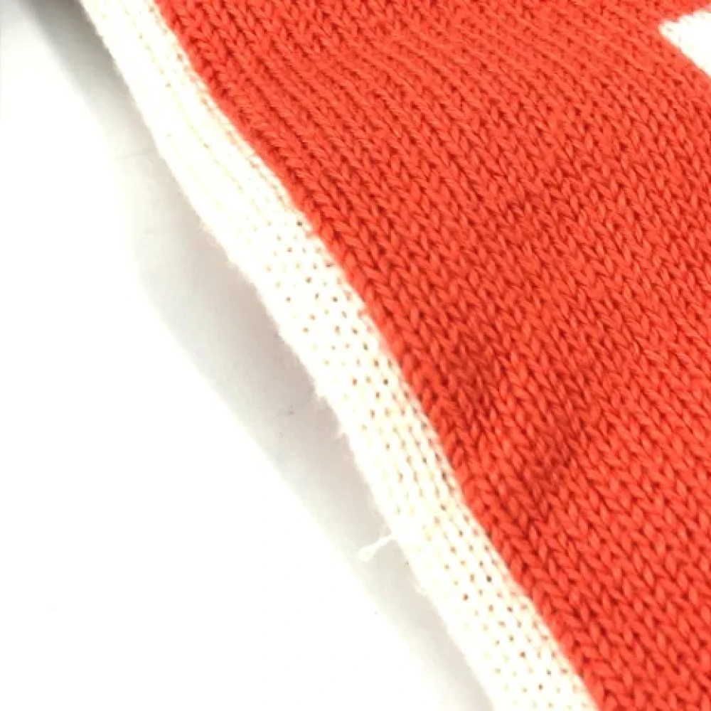 Louis Vuitton Vintage Pre-owned Cotton scarves Orange Dames