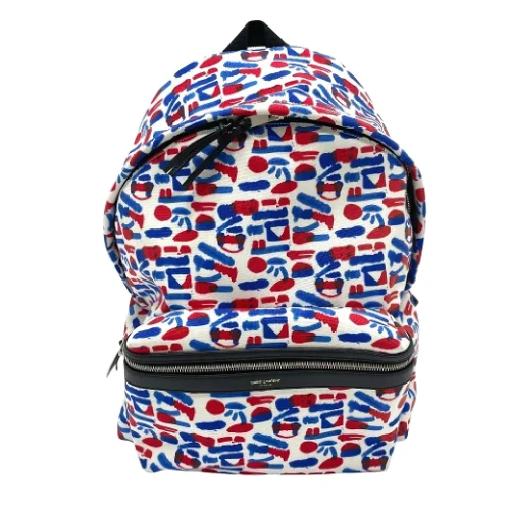 Saint Laurent Vintage Pre-owned Canvas backpacks Multicolor Heren