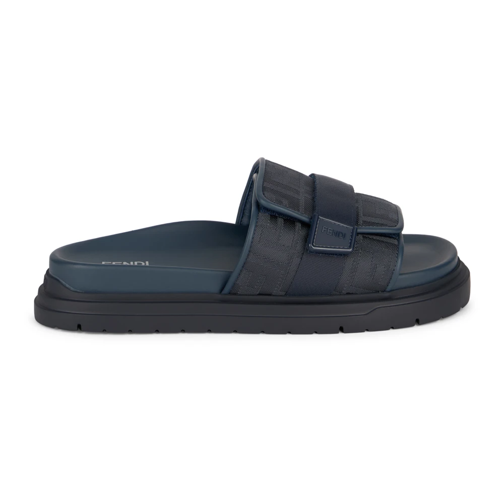 Fendi Men's Blue Chunky Slides - Sliders - 6 Uk - Shoes