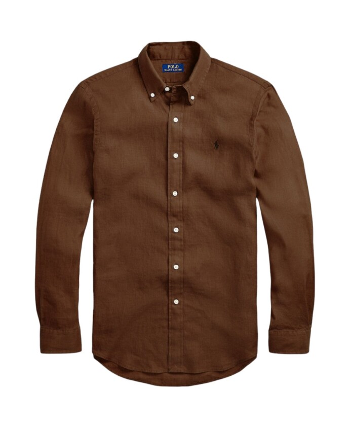 linen-shirt-brown-modern-fit-lightweight