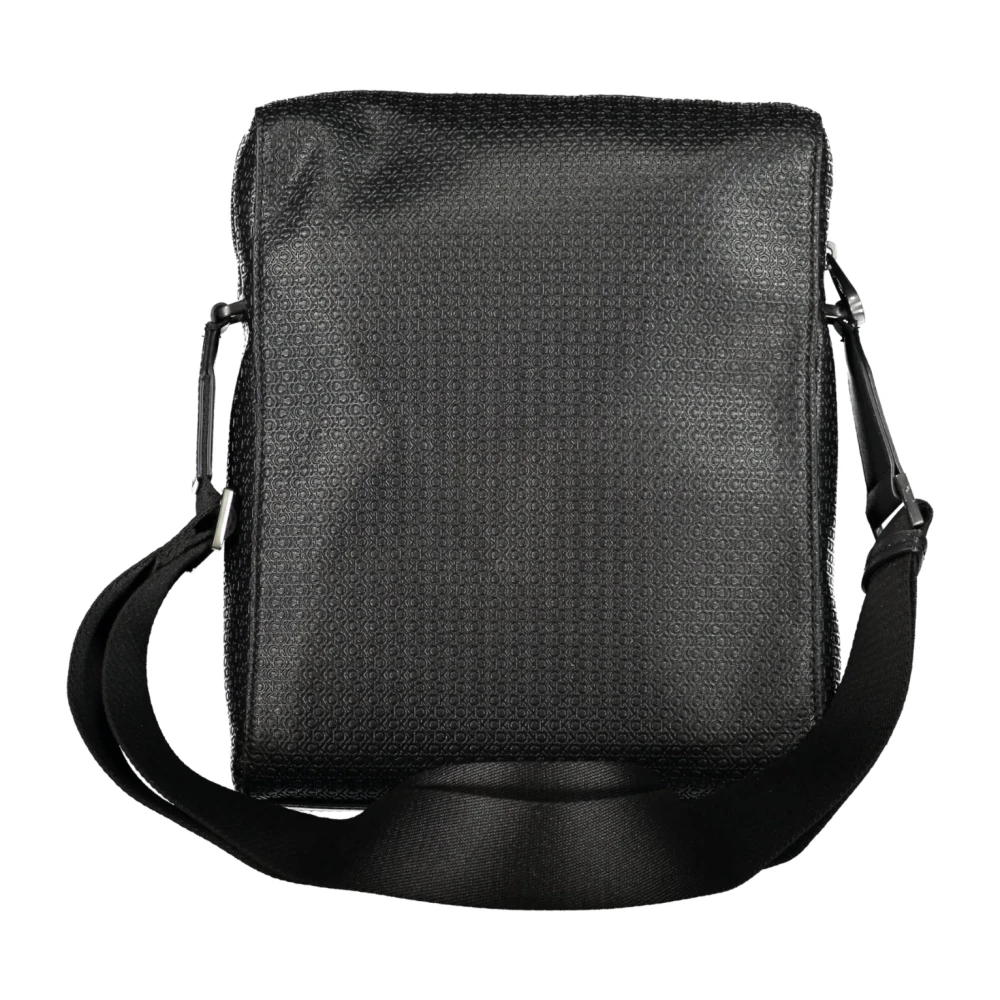 Calvin Klein Zwarte Heren Schoudertas met Rits Black Heren