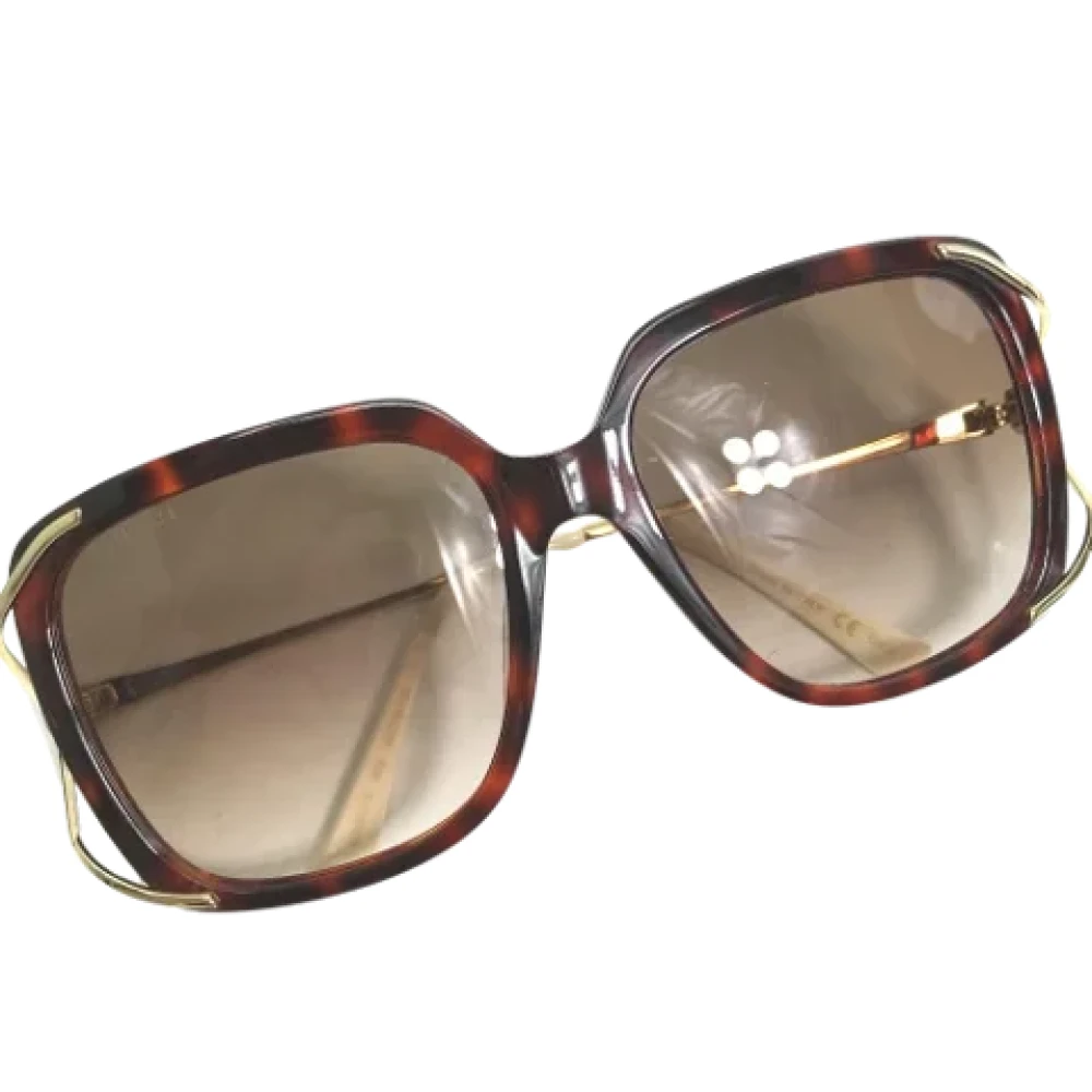 Gucci Vintage Pre-owned Fabric sunglasses Brown Dames
