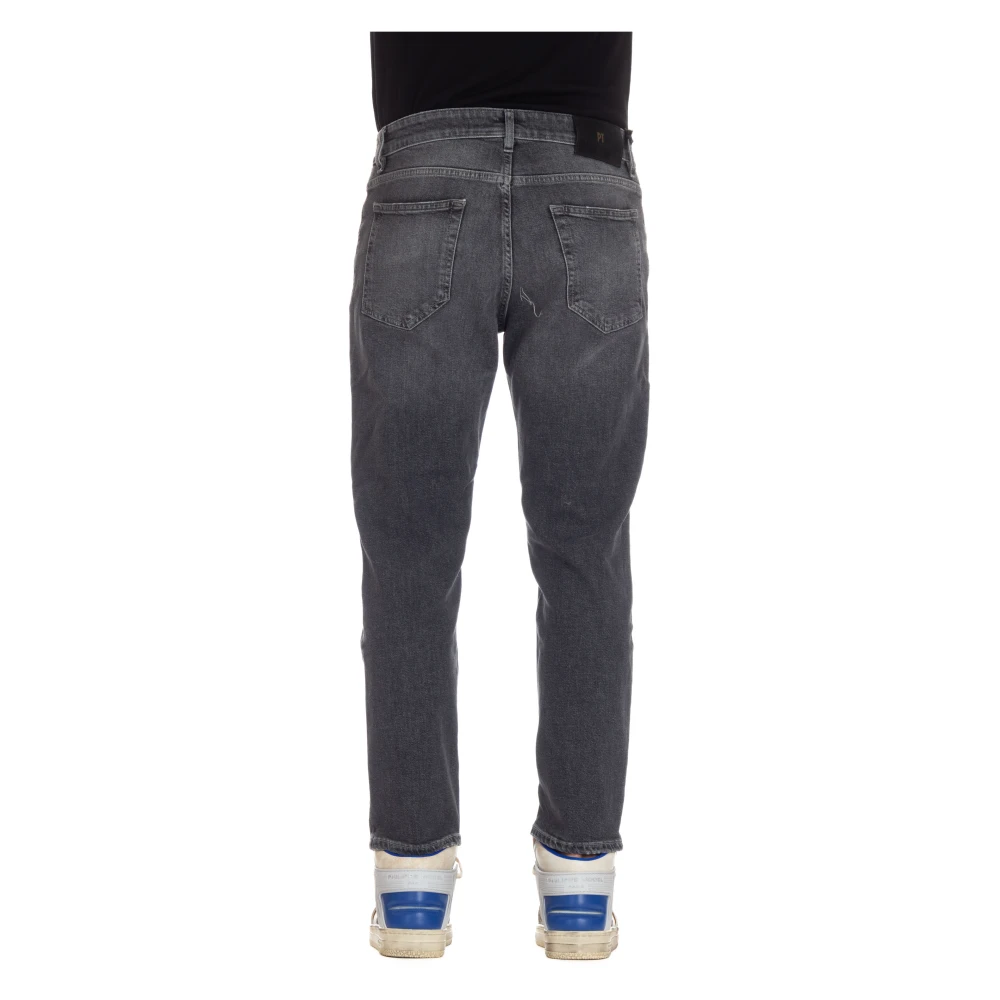 PT Torino Grijze Denim Carrot Fit Jeans Gray Heren