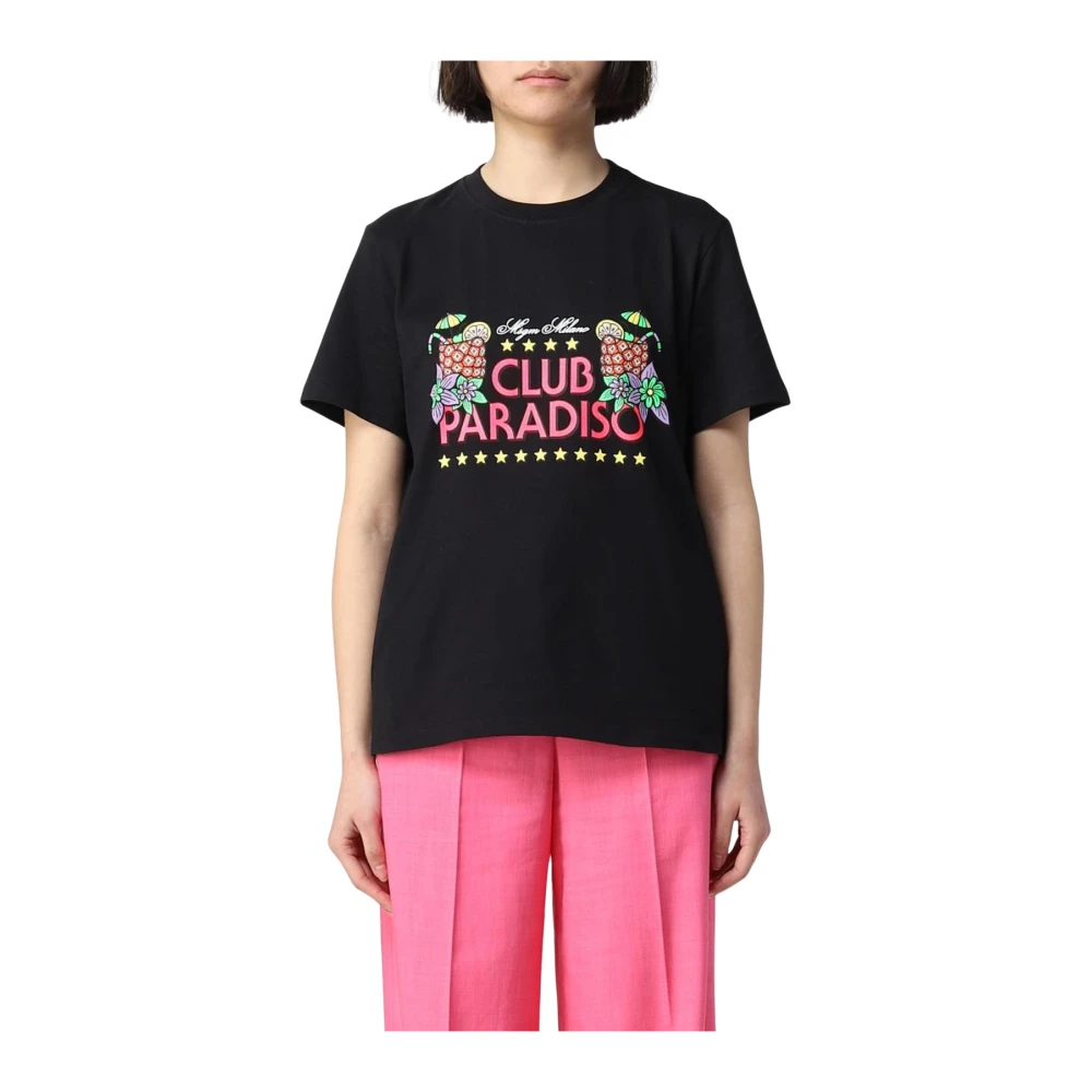 Msgm - Tops > T-Shirts - Black - Msgm - Modalova