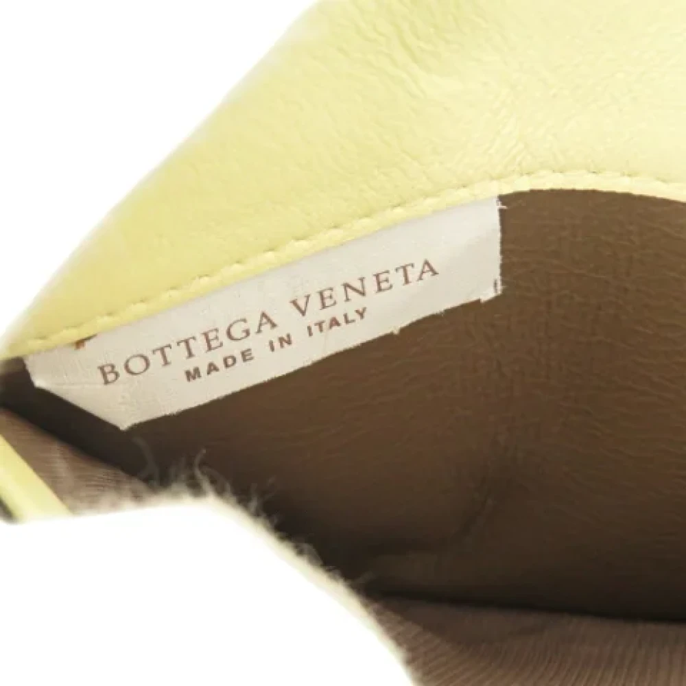 Bottega Veneta Vintage Pre-owned Fabric wallets Yellow Dames