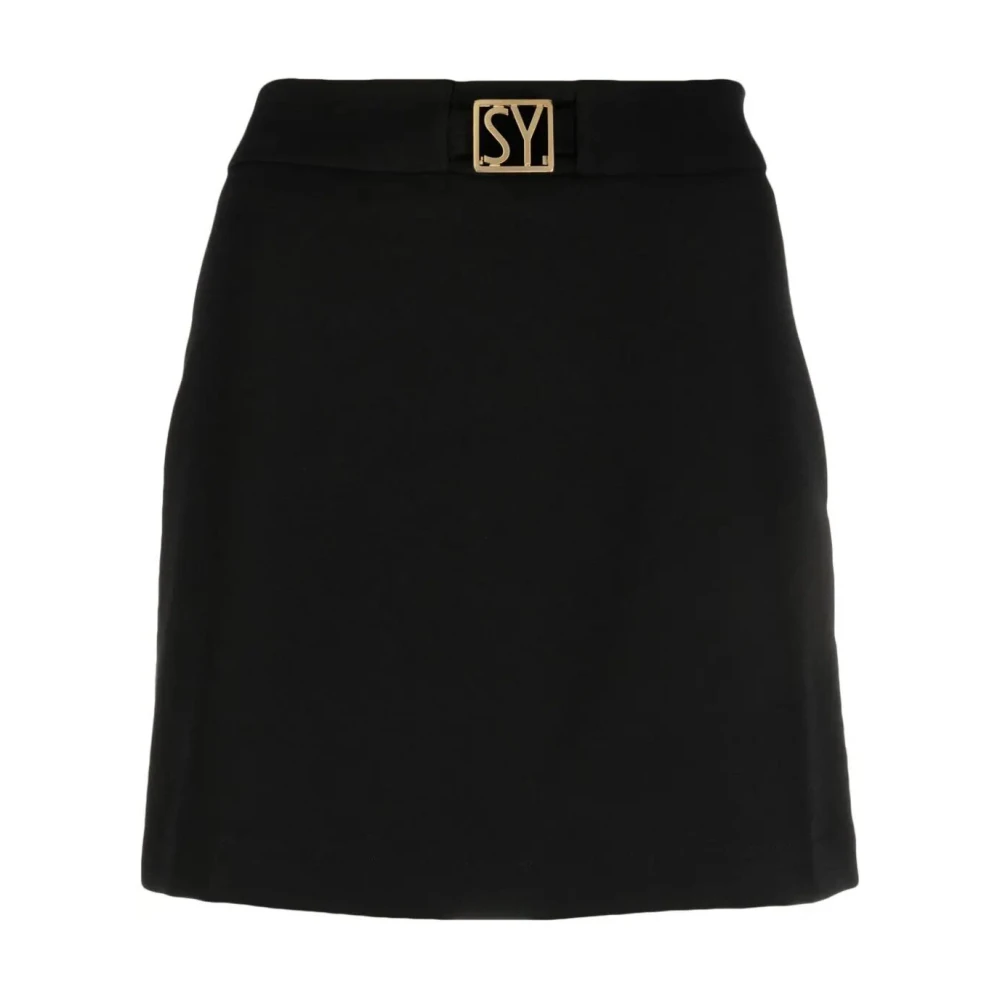Seventy Zwarte Rok met Gesp Black Dames