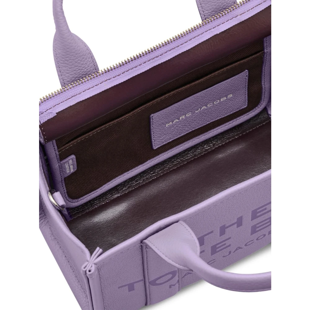 Marc Jacobs Paarse Leren Schoudertas Purple Dames