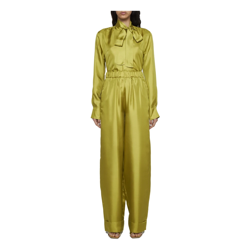 Blanca Vita Elegante Broek Green Dames