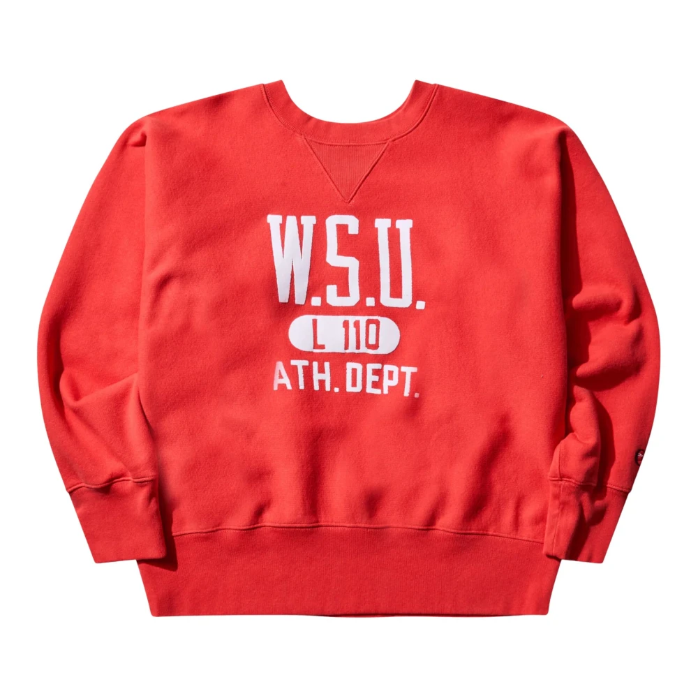 Champion Men's Red Sweatshirts, M, Graphic Crew Jumper