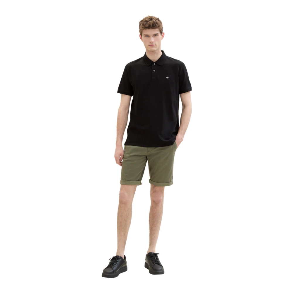 Tom Tailor Elegante Chinoshorts voor zomerse look Green Heren