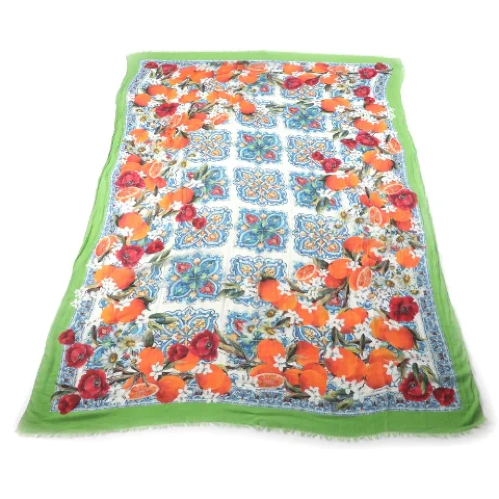 Dolce & Gabbana Pre-owned Cashmere scarves Multicolor Dames