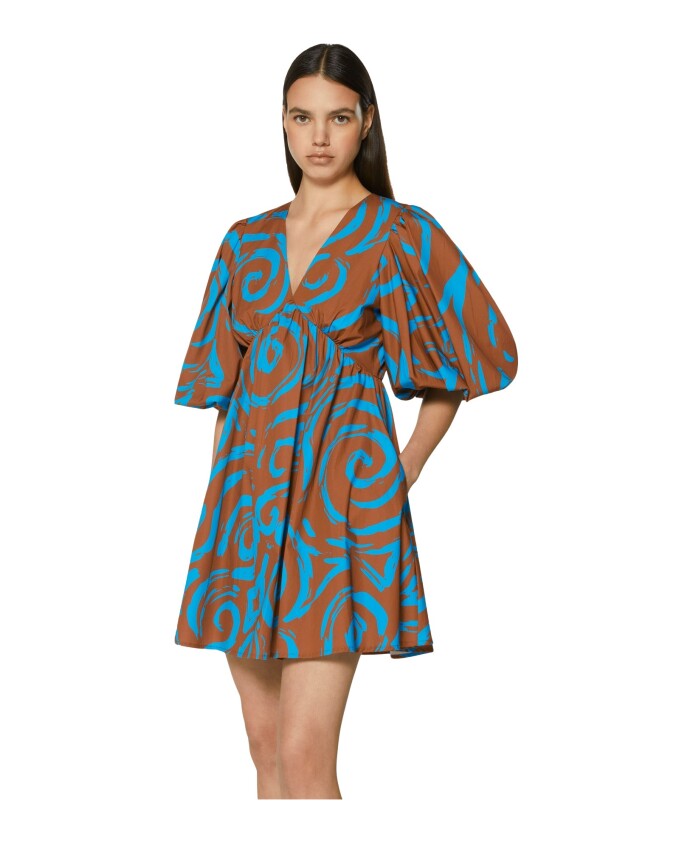 robe-courte-a-imprime-abstrait