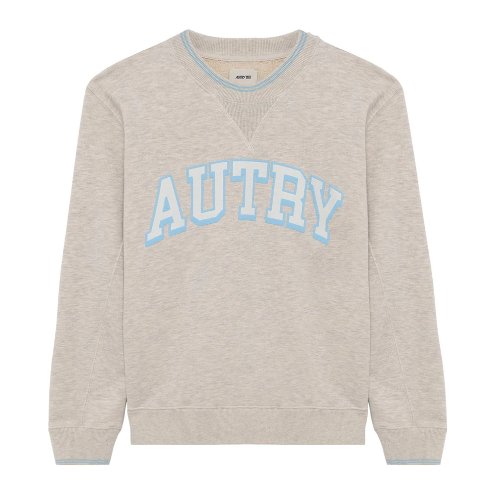 Autry Randig Crewneck Tröja Grå Gray, Herr