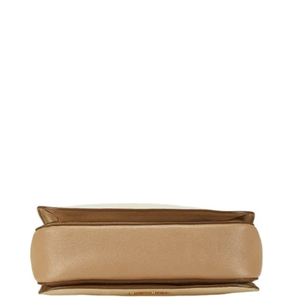 Miu Pre-owned Leather handbags Beige Dames